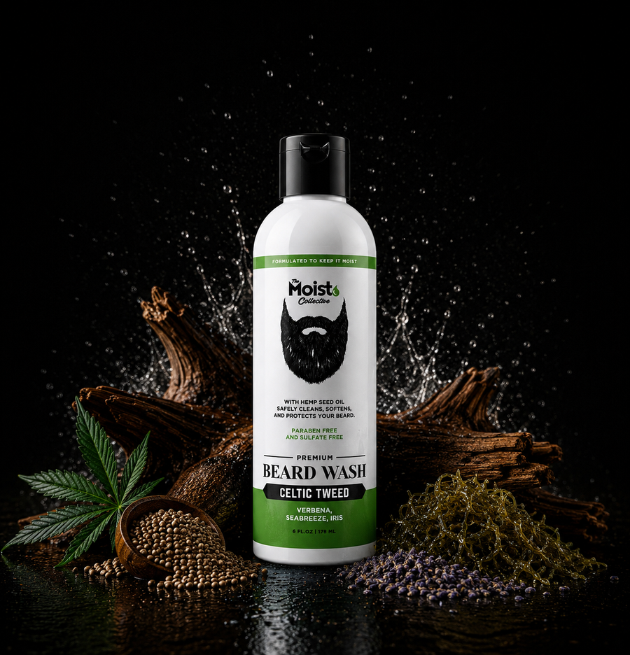 Beard wash product with ingredients