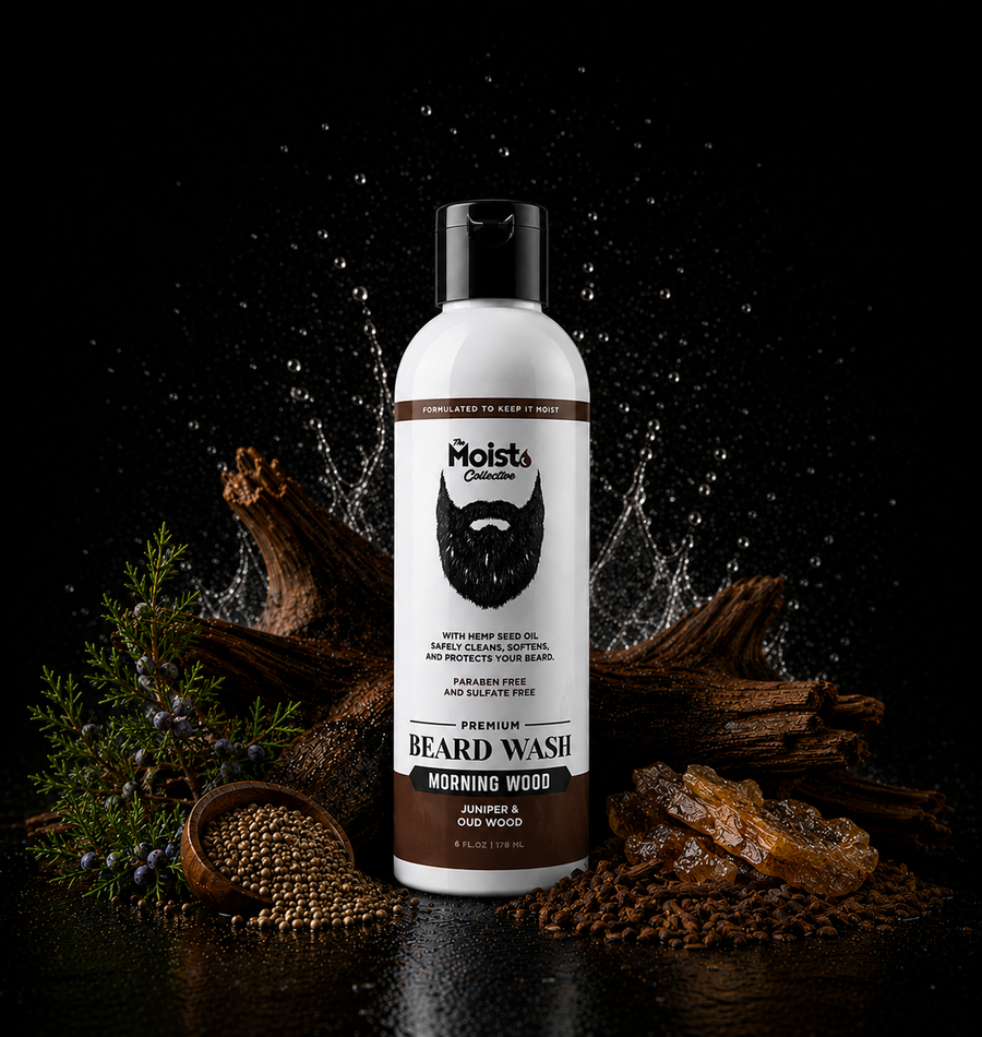 Beard wash product with ingredients